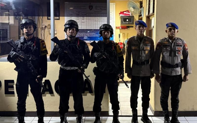 Sat Brimob Polda Bengkulu Intensifkan Patroli Kamtibmas Dini Hari, Wujudkan Rasa Aman bagi Masyarakat