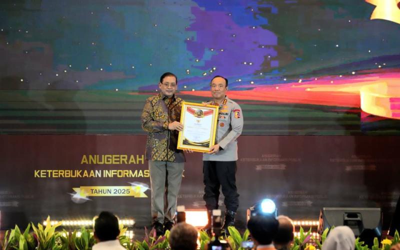 Polri Peringkat Pertama Nasional Monev KIP 2025 dengan Nilai 98,90