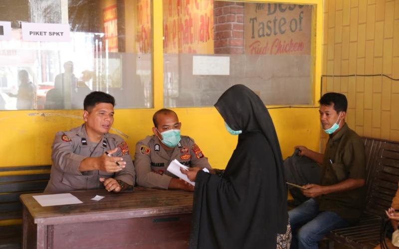 Demi Pelayanan Kepolisian Berjalan Maksimal, Polsek Karang Baru Buka Pos Pelayanan Sementara di Ruko