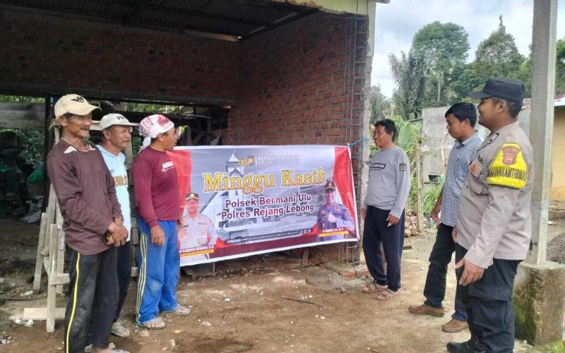 Polsek Bermani Ulu Gelar Minggu Kasih Bersama Bhabinkamtibmas