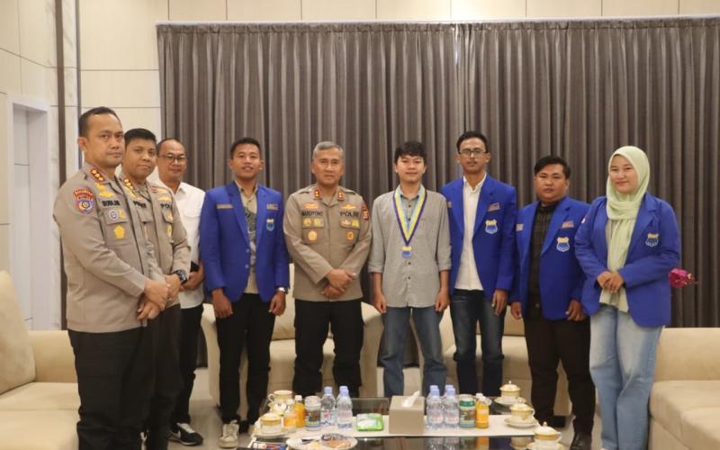 Kapolda Bengkulu Terima Silaturahmi Panitia Pelantikan PMII Kota Bengkulu, Perkuat Sinergi Generasi Muda