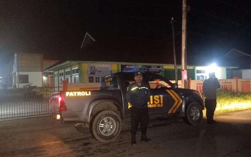 Polsek Bermani Ulu Gelar Patroli R4, Pastikan Kamtibmas Tetap Kondusif