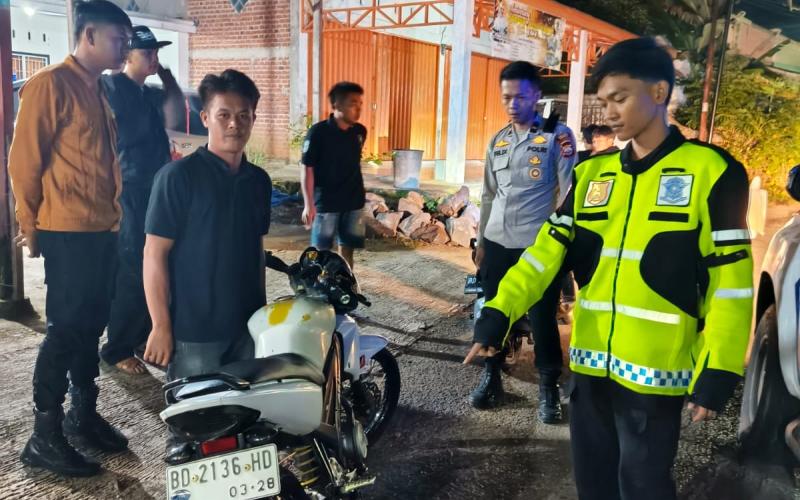 Satlantas Polres Lebong Bubarkan Balap Liar, 17 Unit Motor Diamankan