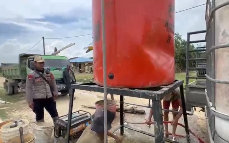 Polri Percepat Pemulihan Aceh Tamiang, 177 Titik Sumur Bor Air Bersih Aktif dari Target 300