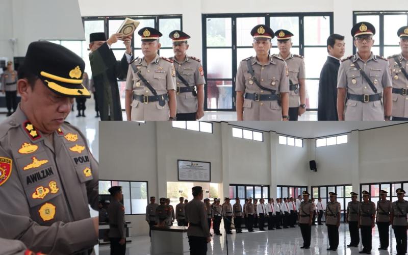 Polres Bengkulu Selatan Gelar Sertijab Kabag, Kasat, Kasi, dan Kapolsek