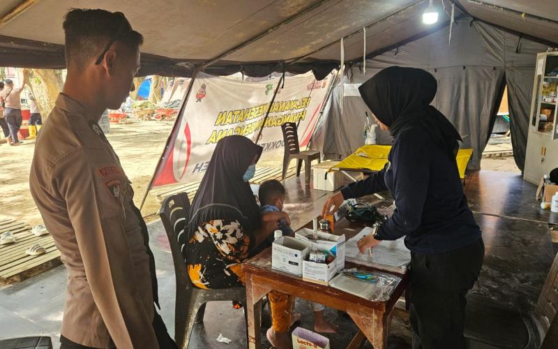 Polri Hadir Jaga Asa di Tengah Bencana, Ratusan Warga Aceh Terima Layanan Bakti Kesehatan Ops Aman Nusa II