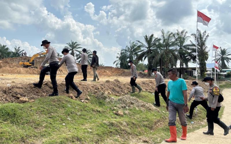 Kapolda Aceh Tinjau Kesiapan Lahan Huntap di Aceh Tamiang