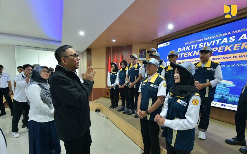 Guna Percepatan Perbaikan Infrastruktur di Aceh dan Sumatera Utara, Kementerian PU Terjunkan Tim Mahasiswa dari Politeknik PU