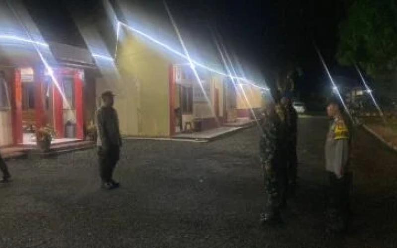 Patroli Gabungan Polsek Padang Ulak Tanding dan TNI Amankan Jalur Curup–Padang Ulak Tanding