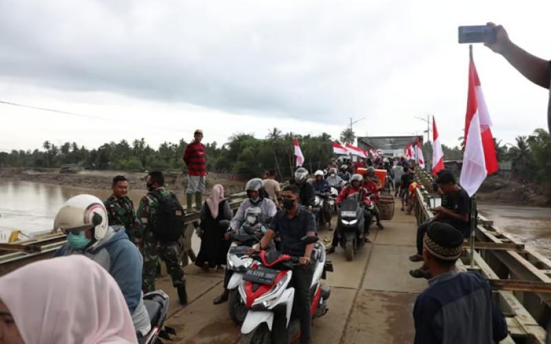 Jembatan Krueng Tingkeum Tuntas, Denyut Nadi Ekonomi Bireuen Berangsur Pulih