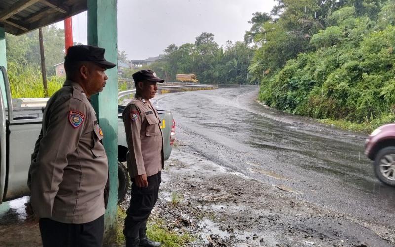 Polsek PU Tanding Laksanakan Patroli di Jalur Lintas Lubuklinggau–Curup