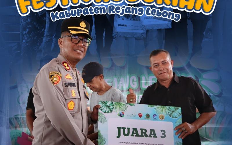 Kapolres Rejang Lebong Hadiri Festival Durian Varietas Unggul Lokal 2026