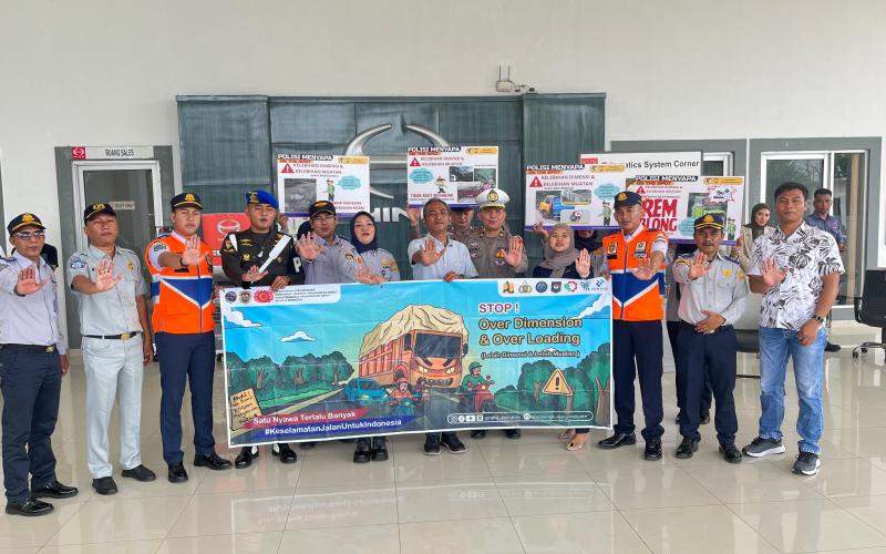 Tekan Risiko Kecelakaan, Jasa Raharja Bengkulu Turut Sosialisasikan ODOL di Bengkulu