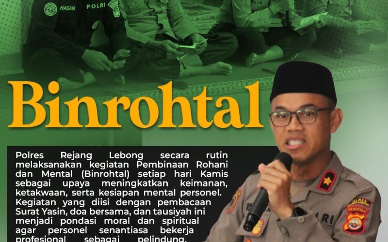 Polres Rejang Lebong Rutin Gelar Binrohtal