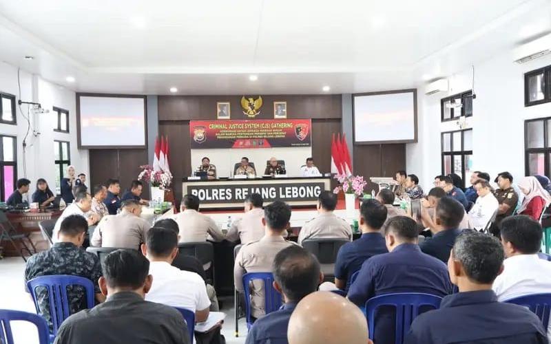 CJS Gathering Polres Rejang Lebong, Perkuat Koordinasi Antar Penegak Hukum Percepat Penanganan Perkara