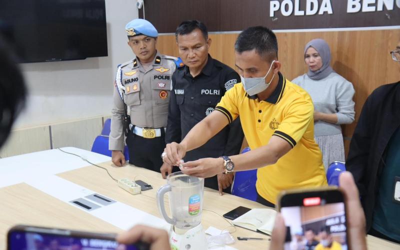 Langkah Tegas Penegakan Hukum, Polda Bengkulu Musnahkan Barang Bukti Narkotika