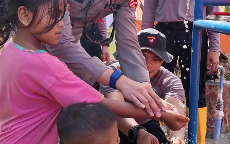 Mahasiswa STIK Angkatan 83 Bangun Sumur Bor untuk Warga Aceh Utara, Kapolres: Wujud Nyata Kepedulian Polri