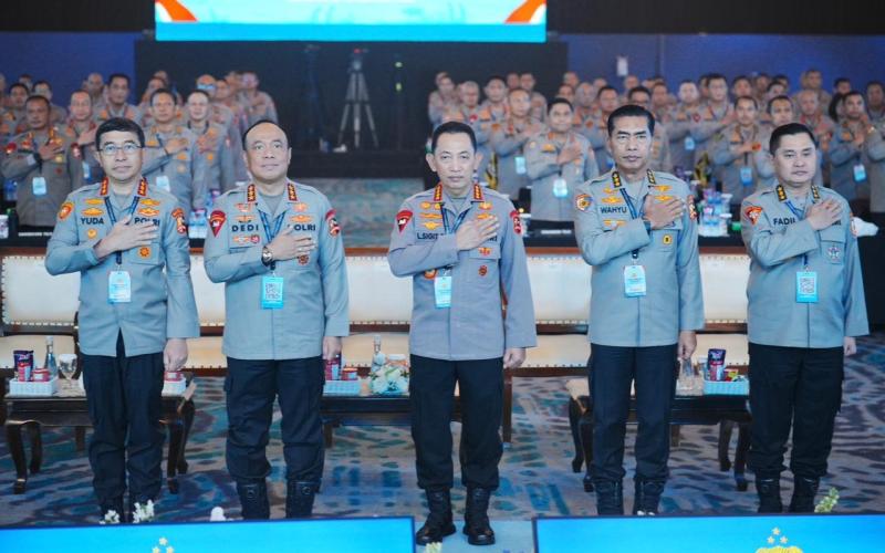 Beri Arahan di Rapim Polri, Kapolri Tegaskan Dukung-Kawal Penuh Program Pemerintah 