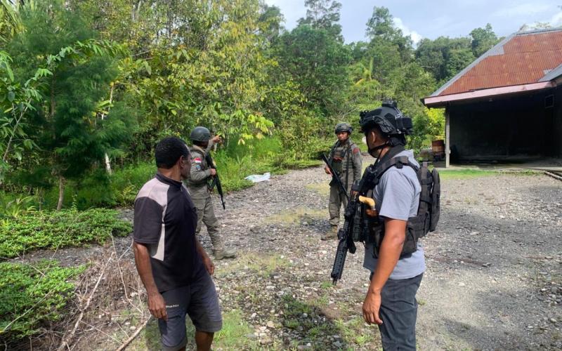 Respons Cepat Satgas Damai Cartenz 2026 Tindaklanjuti Informasi Senjata Api Rakitan di Dekai
