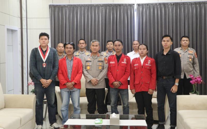 Kapolda Bengkulu Sambut Silaturahmi Pengurus GMNI