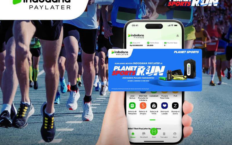 Dukung Gaya Hidup Sehat Masyarakat, Indodana PayLater Hadir di ‘Planet Sports Run 2026’