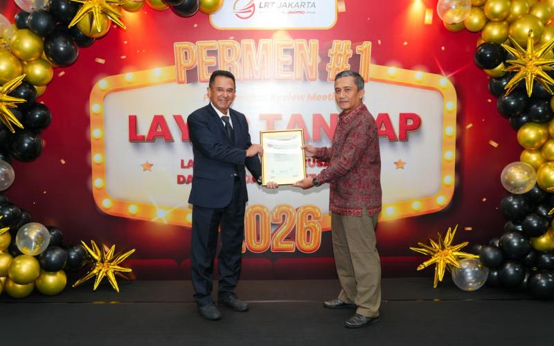 SUCOFINDO Perkuat Tata Kelola Transportasi Publik melalui Sertifikasi ISO 37001 dan ISO/IEC 27001 untuk LRT Jakarta