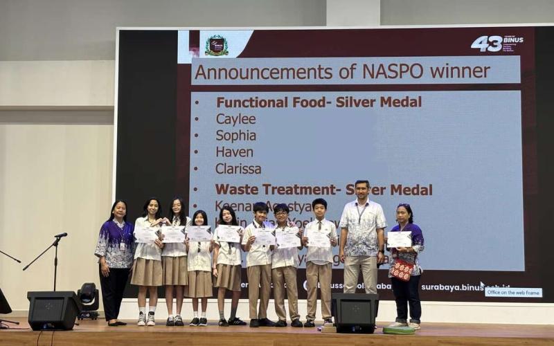 Siswa Kelas 7 BINUS SCHOOL Surabaya Raih Medali Perak di NASPO