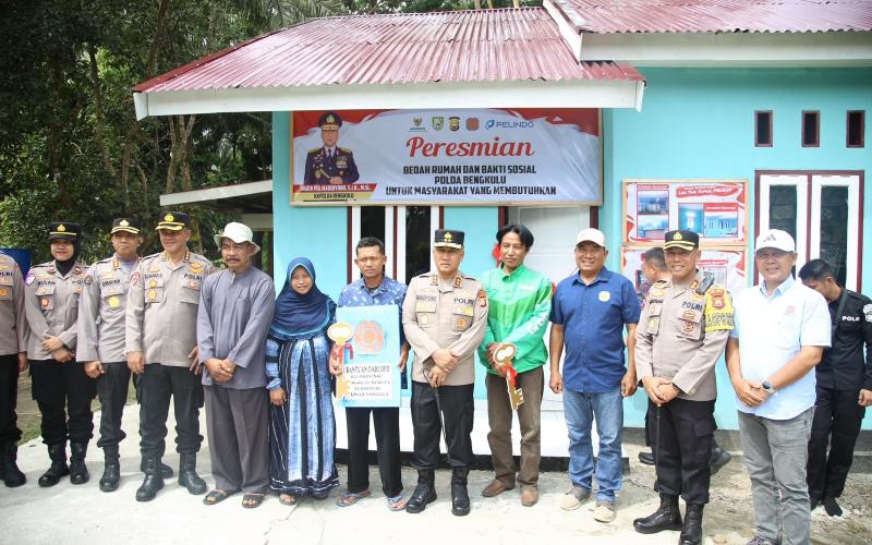 Kapolda Bengkulu Resmikan Bedah Rumah ke-66 dan ke-67, Wujud Kepedulian Polri untuk Masyarakat 