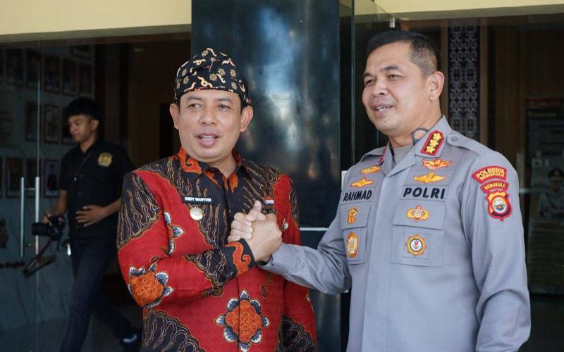 Usai Sertijab, Kapolresta Dikunjungi Wali Kota dan Wakil Wali Kota Bengkulu 