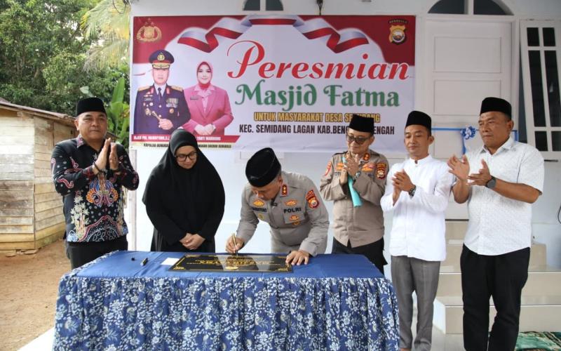 Kapolda Bengkulu Resmikan Masjid Fatma