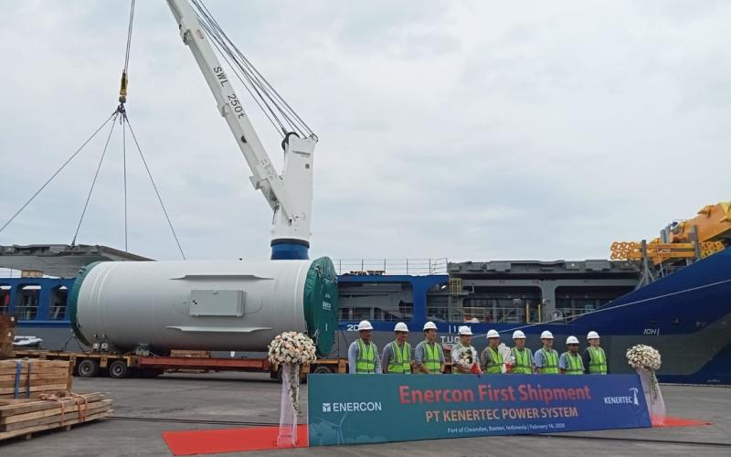 PTP Nonpetikemas Cabang Banten Tangani Ekspor Perdana Wind Mill Tower Tujuan Kanada