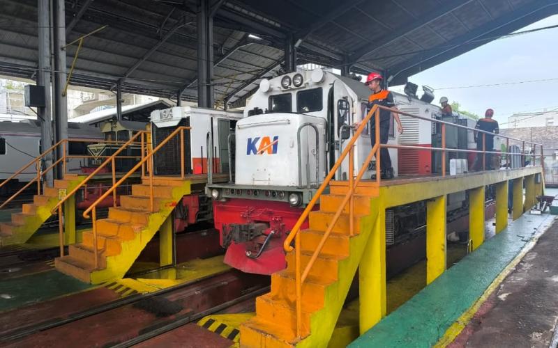 Pastikan Mudik Aman, KAI Divre I Sumut Siagakan 31 Lokomotif dan 73 Kereta Laik Operasi