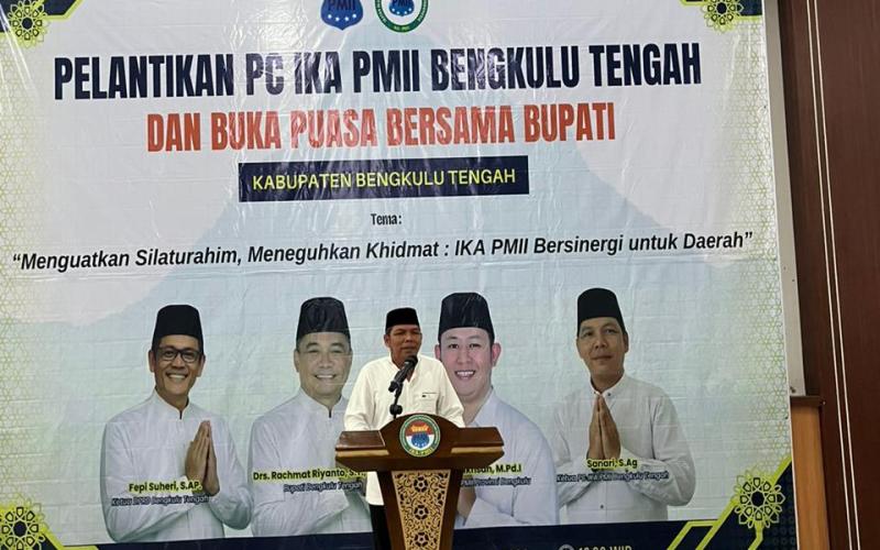 Pelantikan IKA PMII Bengkulu Tengah Jadi Momentum Penguatan Peran Alumni