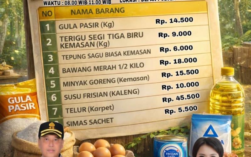 Polres Kaur Gelar Pasar Murah, Bantu Masyarakat Dapatkan Sembako Terjangkau