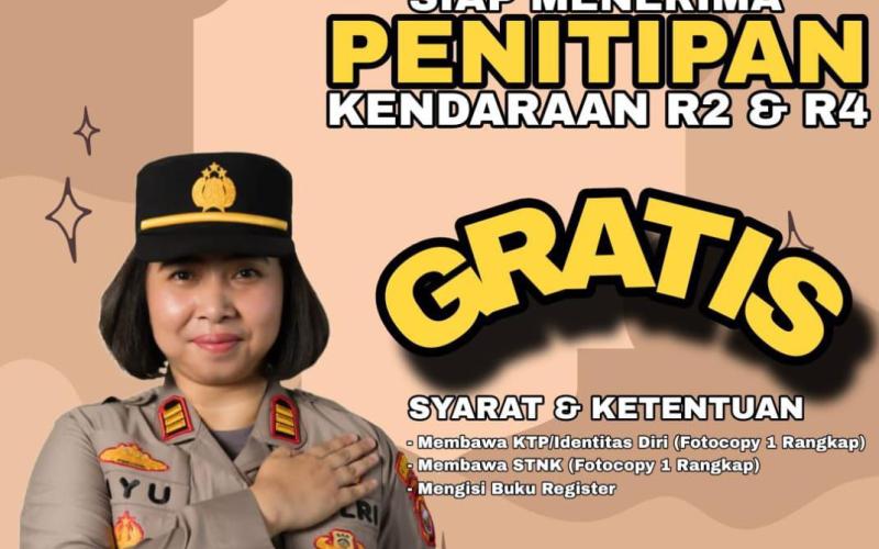 Polsek Ratu Agung Siapkan Layanan Penitipan Kendaraan Gratis Saat Mudik