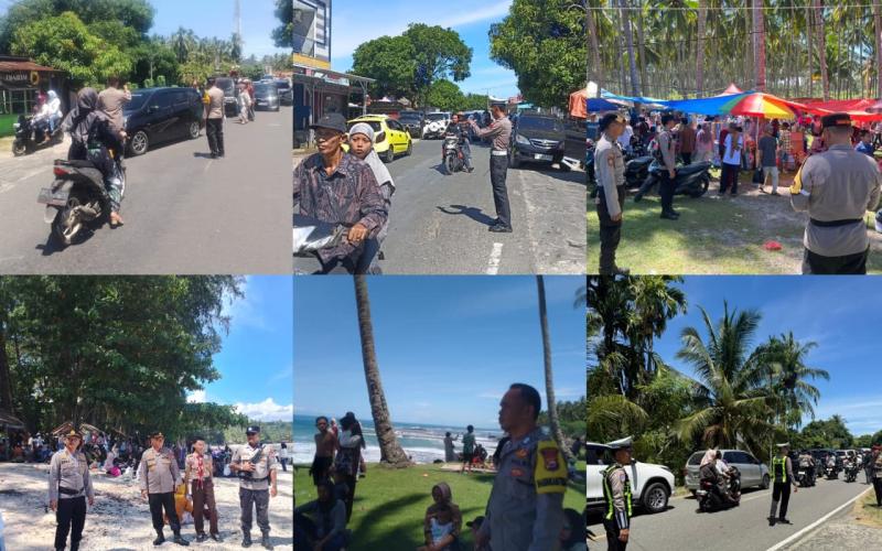 Polres Kaur Intensifkan Pengamanan dan Pengaturan Lalu Lintas di Obyek Wisata, Ciptakan Libur Lebaran Aman dan Nyaman