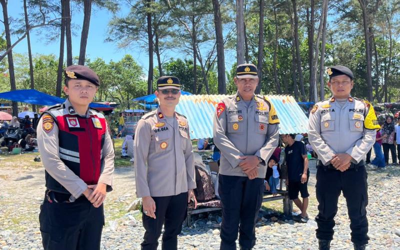 Polres Mukomuko Bersama Polsek Jajaran Perkuat Pengamanan dan Pelayanan di Objek Wisata Saat Idul Fitri 1447 H