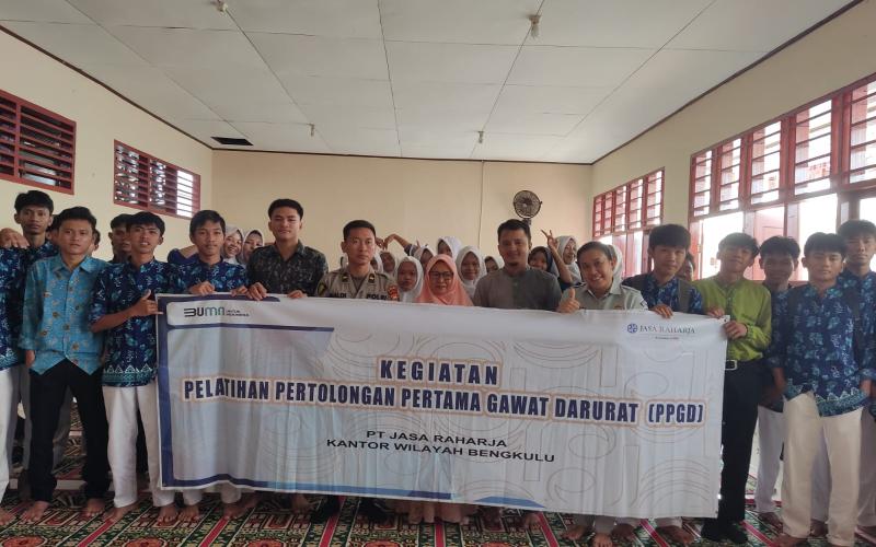 Jasa Raharja Bengkulu Gelar Pelatihan PPGD di SMKS 1 Kota Bengkulu