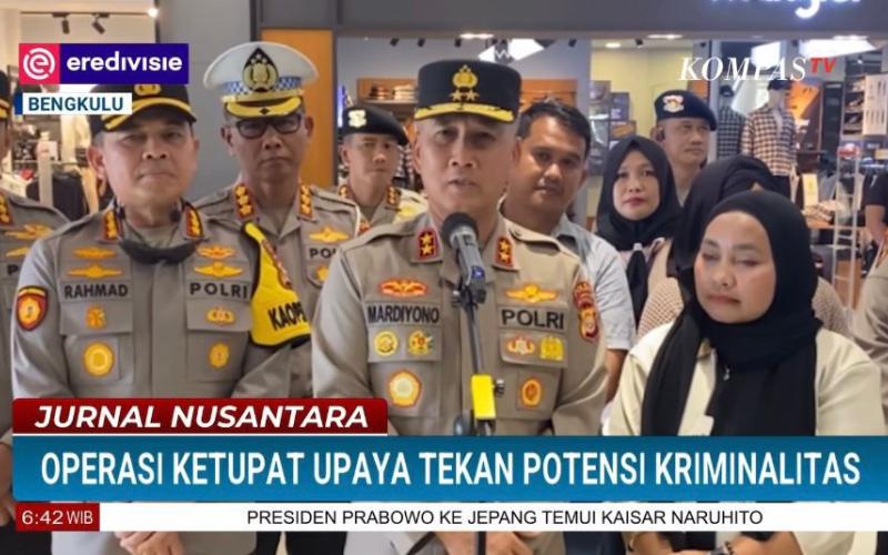 Kapolda Bengkulu Jadi Narasumber Program TV Jurnal Nusantara Kompas TV, Operasi Ketupat Nala Berakhir, Situasi Kondusif