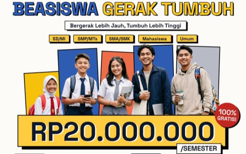 Gerak Tumbuh Luncurkan Beasiswa Rp20 Juta dengan Komitmen Perlindungan Data
