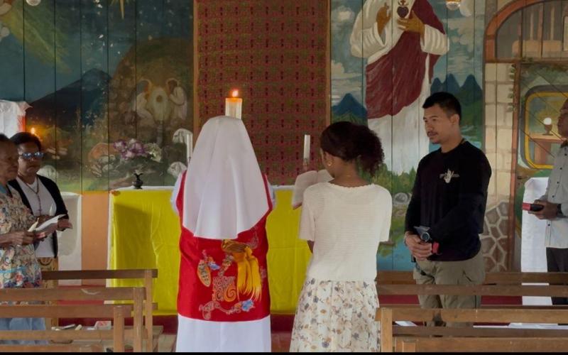 Pengamanan Satgas Damai Cartenz Hadirkan Rasa Aman Saat Ibadah Prapaskah di Sinak