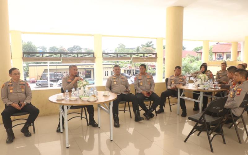 Coffee Morning Polda Bengkulu, Kapolda Ingatkan Antisipasi Cuaca Ekstrem dan Optimalisasi Layanan 110