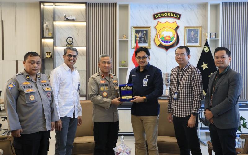 Pererat Sinergi, Kapolda Bengkulu Sambut Kunjungan Pimpinan BRI Cabang Lampung