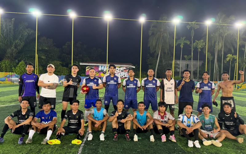 Densus 88 Tantang Pacinko FC dalam Laga Away Match di King Mini Soccer Stadium