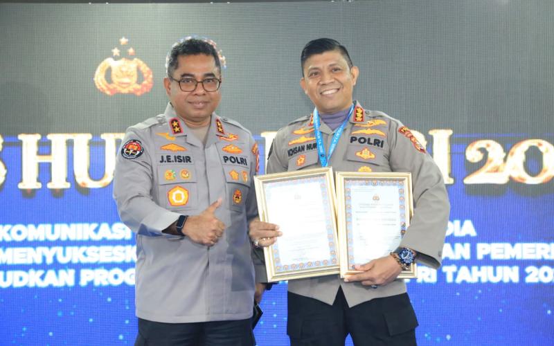 Humas Polda Bengkulu Borong Dua Penghargaan Nasional di Rakernis Divisi Humas Polri 2026