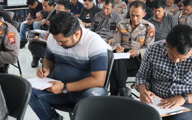 Polres Rejang Lebong Gelar Tes Psikologi untuk Pemegang Senjata Api