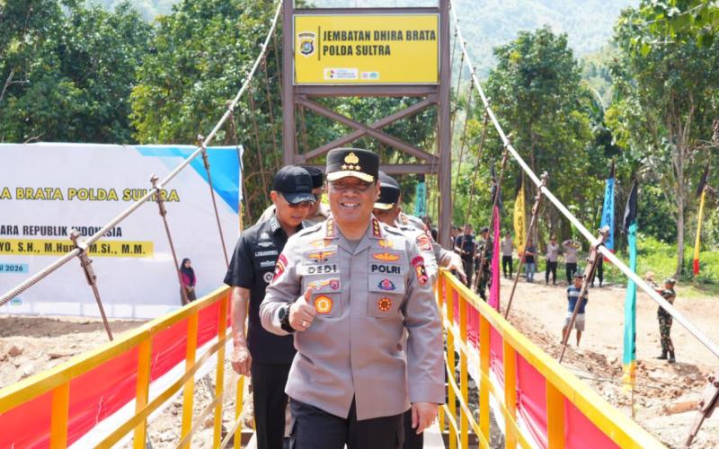Wakapolri Resmikan Jembatan Perintis “Dhira Brata” Wujud Instruksi Presiden Prabowo