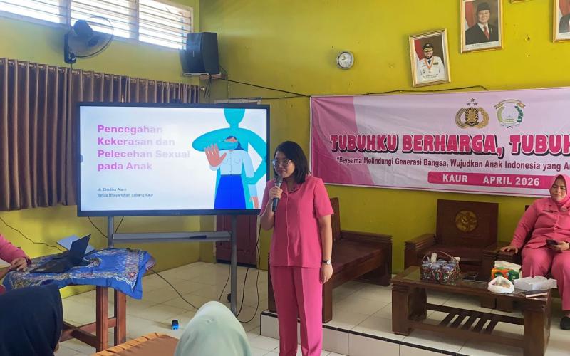 Ketua Bhayangkari Cabang Kaur Sosialisasikan Pencegahan Kekerasan Seksual pada Anak