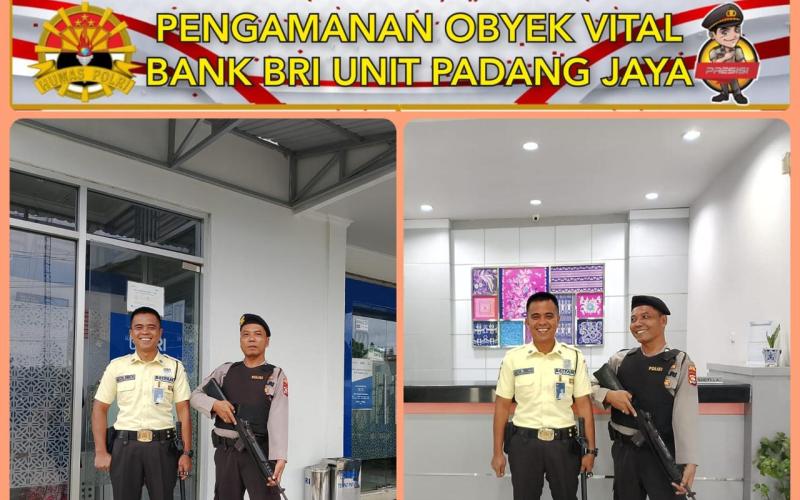 Sat Samapta Polres Bengkulu Utara Laksanakan Pengamanan Objek Vital Perbankan, Situasi Aman dan Kondusif