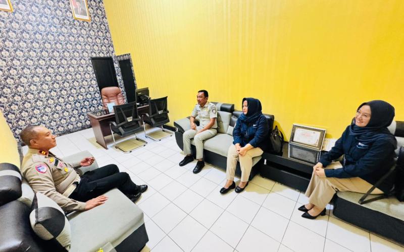 Jasa Raharja Bengkulu Dampingi Kunjungan Koordinasi Jasa Raharja Putera ke Satlantas Polres Seluma
